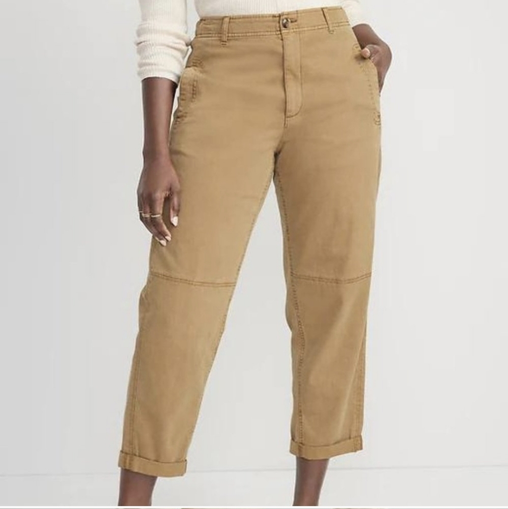 Old Navy | High-Waisted Balloon Workwear Pants in Golden Brown